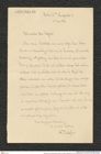 Nachlass Franz Steindachner, Brief von Alfred Voeltzkow an Franz Steindachner (11.05.1910), Inv.Nr. 563.03, Seite 1